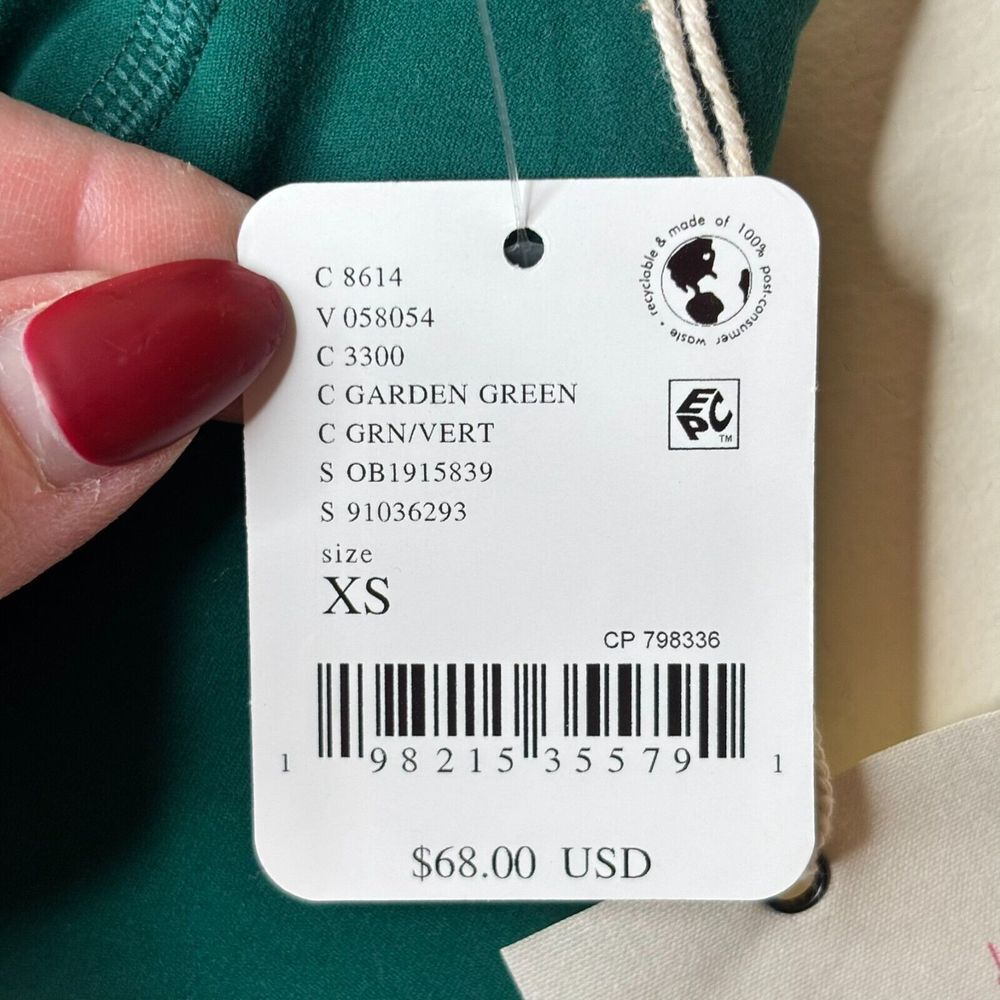 Free People Movement x HATCH Maternity Bra Sz. XS Green Never Better Square Neck - Picture 4 of 4